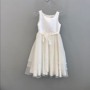Ivory flower girl dress